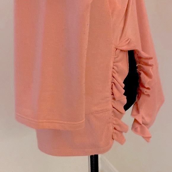 Cupio 3/4 Sleeve High Low Light Pink Top Size Medium - Picture 7 of 16